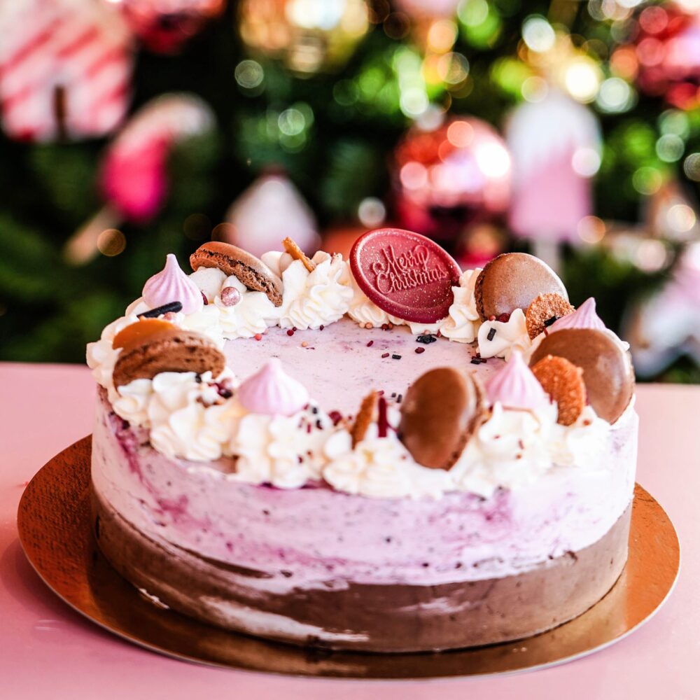 Kerst ijstaart cherry mania - chocola